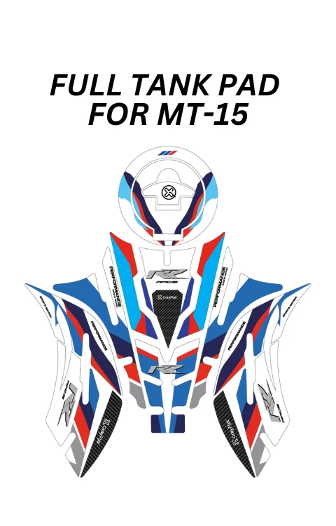 Full Tank Pad Compatible with MT-15 | MT-15 Sticker, Pack Of 1